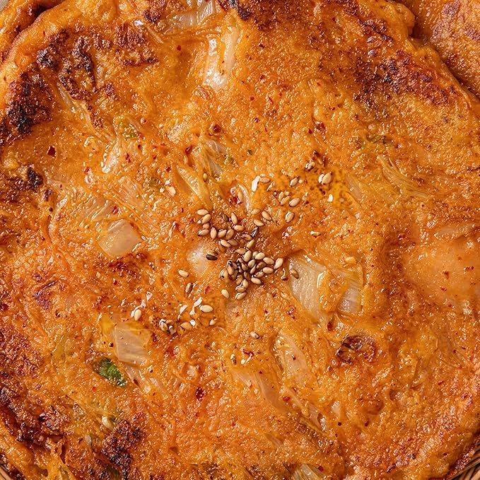 Authentic Korean Kimchi Pancake (Kimchijeon) Mix Kit - Makes 4 Pancakes, Easy DIY Cooking Set, Savory & Crispy K-Food Meal, Quick 5-Minute Prep, Spicy Savory Pancake Flour with Real Kimchi Sauce,김치전 믹스 2개입