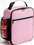 ZM-YOUTOO Lunch Box for Men - Reusable Lunch Bag Men Adult Women- Insulated Small LunchBox (Pink)