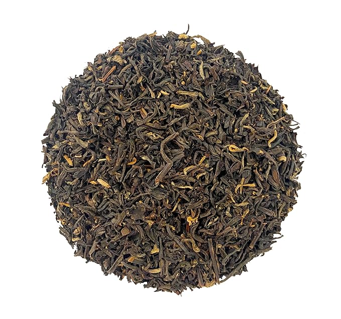 HOYNISE - USDA Organic Black Tea Loose Leaf - Yunnan Dianhong Black Tea - Organic Breakfast Tea - Rich Aroma, Full-Bodied Flavor - High Mountain Grown, 100g/3.5oz