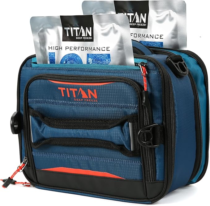 Titan High Performance Fridge Cold Expandable Insulated Lunch Box - Blue