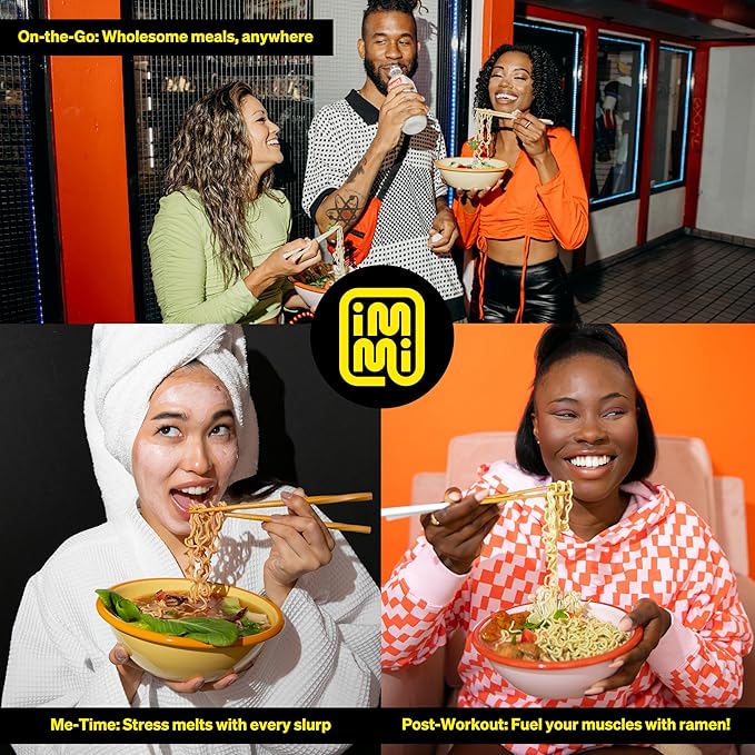 immi Spicy "Beef" Ramen, 100% Plant Based, Keto Friendly, Low Carb, High Protein, Packaged Noodle Meal Kit, Ready to Eat, 6 Pack