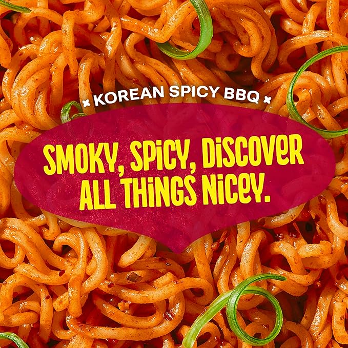 Maggi Korean Spicy BBQ Noodles, Korean Instant Noodles, 3 min, Spicy Ramen, Vegetarian, Halal, Kosher, 24-Pack