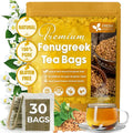 FreshDrinkUS, Premium 30 Fenugreek Tea Bags, 100% Natural & Pure from Fenugreek. Fenugreek Herbal Tea. Made with Natural Material Tea Bags. No Sugar, No Caffeine, No Gluten, Vegan.
