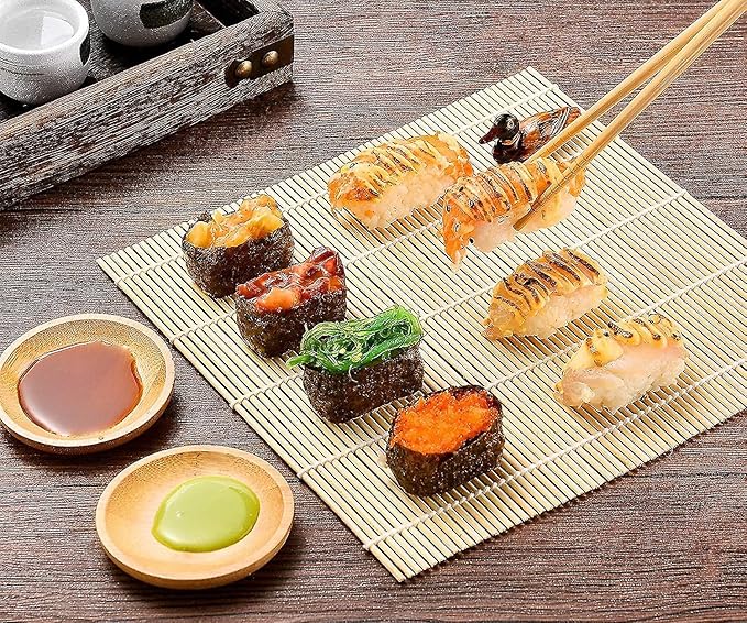 SmileTools Sushi Making Kit, 28 in 1 Sushi Roller Kit with Bamboo Mats, Sushi Bazooka, Nigiri Gunkan Sushi Mold, Musubi Maker, Rice Ball Mold & More