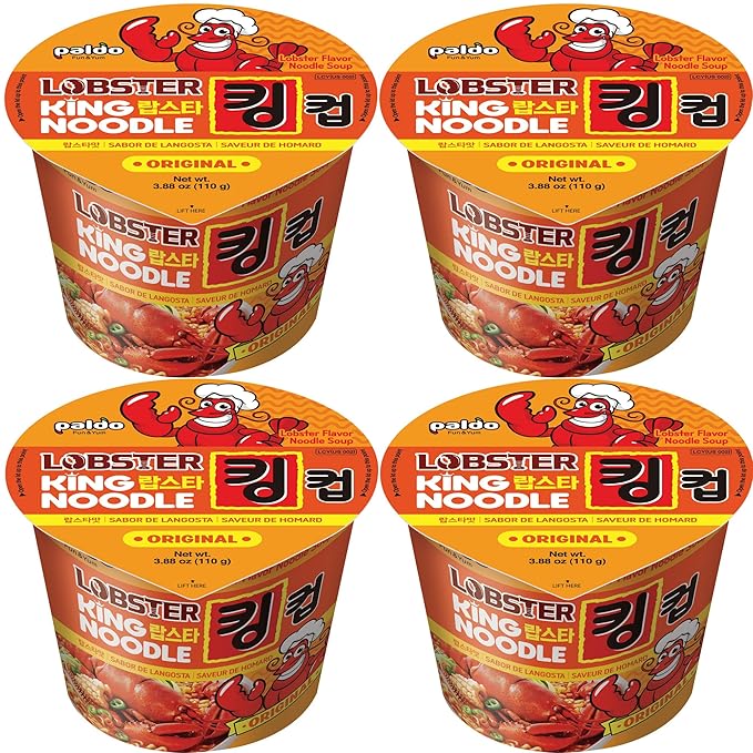 Paldo King Noodle Lobster Flavor (4 Pack)