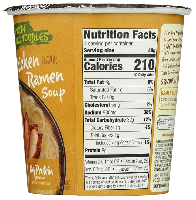 Mike's Mighty Good Ramen Soup, Chicken, 1.6 Oz
