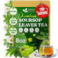 FreshDrinkUS, Premium 8oz Soursop Dried Leaves Loose Leaf Tea – 100% Pure Annona Muricata Leaves, Naturally Dried, Caffeine-Free Herbal Tea for Daily Enjoyment. Sugar-Free. Vegan