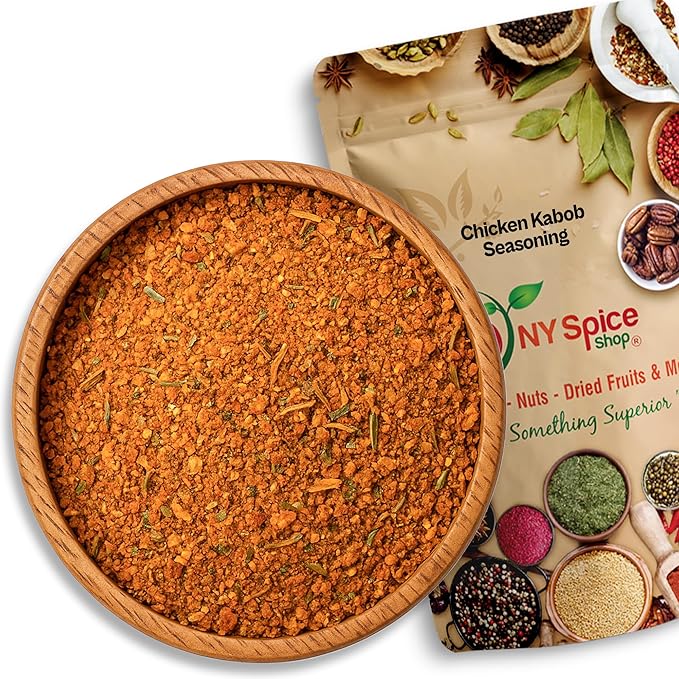 Ny Spice Shop Chicken Kabob Seasoning - 6 Ounce For Mediterranean Seasoning for Cooking and Culinary - Fine Spiced Mix for Grilled Chicken Rice Bowls, Roasted Vegetables & Savory Recipes
