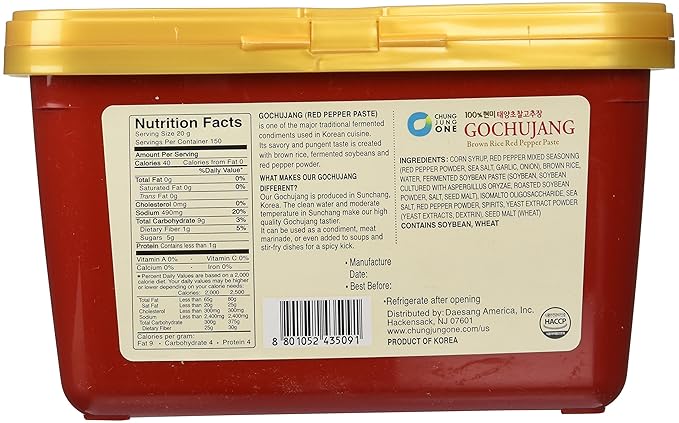 Chung Jung One Sunchang Gochujang - Red Pepper Paste (6.6lbs) (3kg)