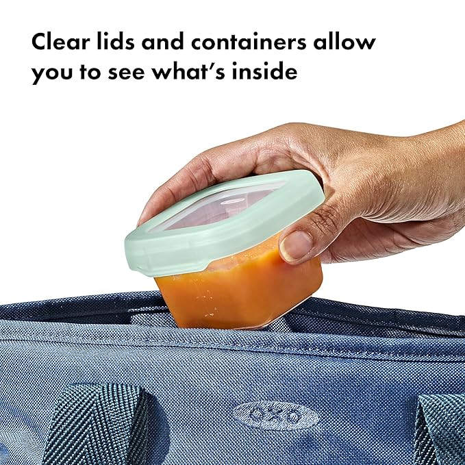 OXO Tot Baby Blocks Food Storage Containers (4 Oz.) - Opal