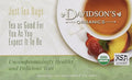 Davidson's Organics, Vanilla Essence, 100-count Unwrapped Tea Bags