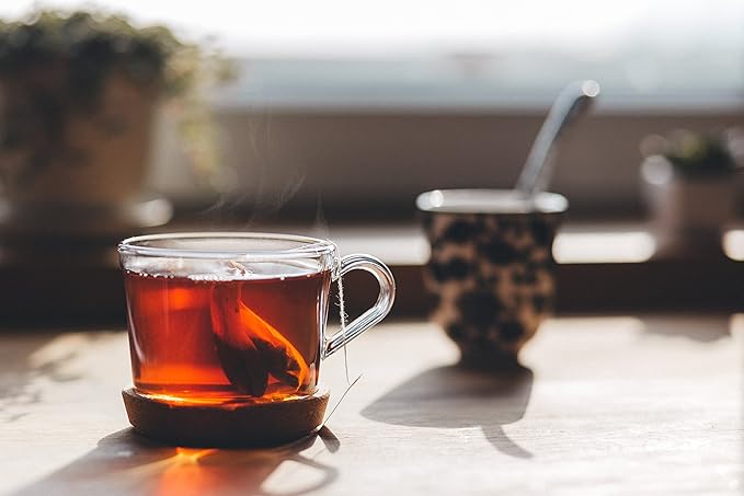 FIRE TEAS Sweet Hot Energizer Tea - Cinnamon, Gunpowder Green Tea, Ginger, Saffron, Cardamom - Delicious & Spicy - Multiple Brews - Coffee Alternative - Natural Power Tea