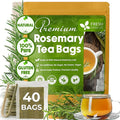 FreshDrinkUS, Premium Rosemary Herbal Tea | 40 Tea bags | 100% Natural Turmeric, Hibiscus, Ashwagandha, Goji Berry, Reishi, Cinnamon & Orange Peel – Naturally Aromatic Caffeine-Free Tea