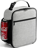 ZM-YOUTOO Lunch Box for Men - Reusable Lunch Bag Men Adult Women- Insulated Small LunchBox (Light Gray)