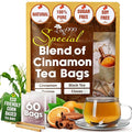 TOG999, 60 Tea Bags – Special Blend of Cinnamon, Black Tea, Orange Peel and Cloves, 100% Natural Ingredients, Hand-made Blend Herbal Tea. Eco-conscious Tea Bags. No Sugar, No Caffeine, No Gluten, Vegan.