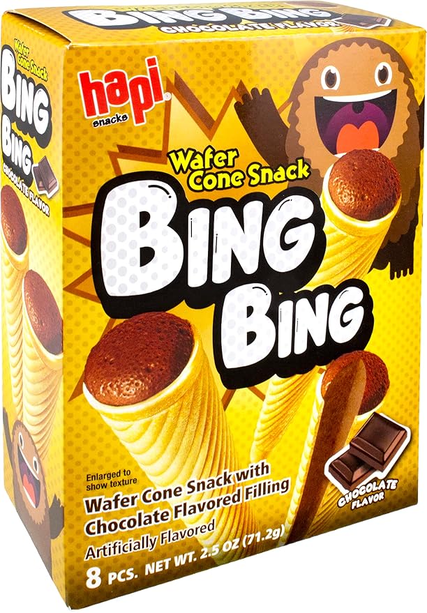 Hapi Bing Bing Ice Cream Scone Snack, Chocolate, 2.51 Ounce